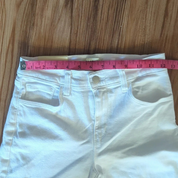 L'AGENCE Cropped Slim White Jeans, 25 - Picture 2 of 6